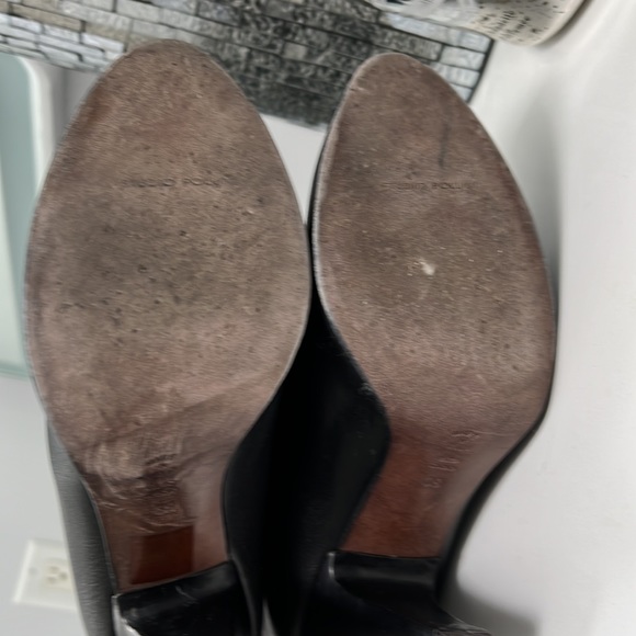 Italian leather boots with faux fur trim - Picture 5 of 7